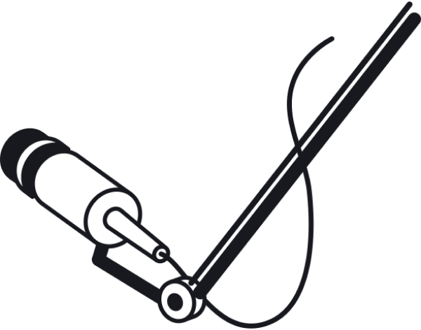 Podcast and video production microphone